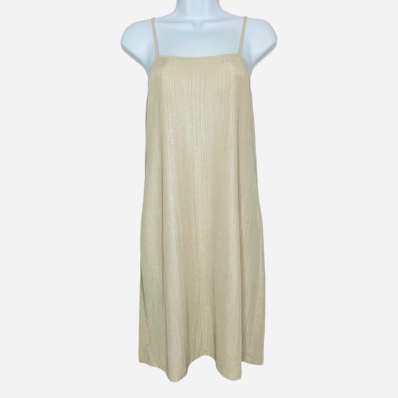 Zara Trafaluc Collection Spaghetti Strap Dress Size Small Beige - Picture 1 of 8